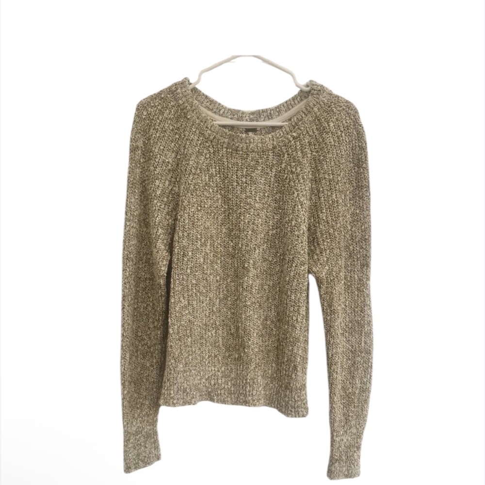 FREE PEOPLE‎ Sz S. ELECTRIC CITY CREW NECK PULLOVER SWEATER GOLD COMBO